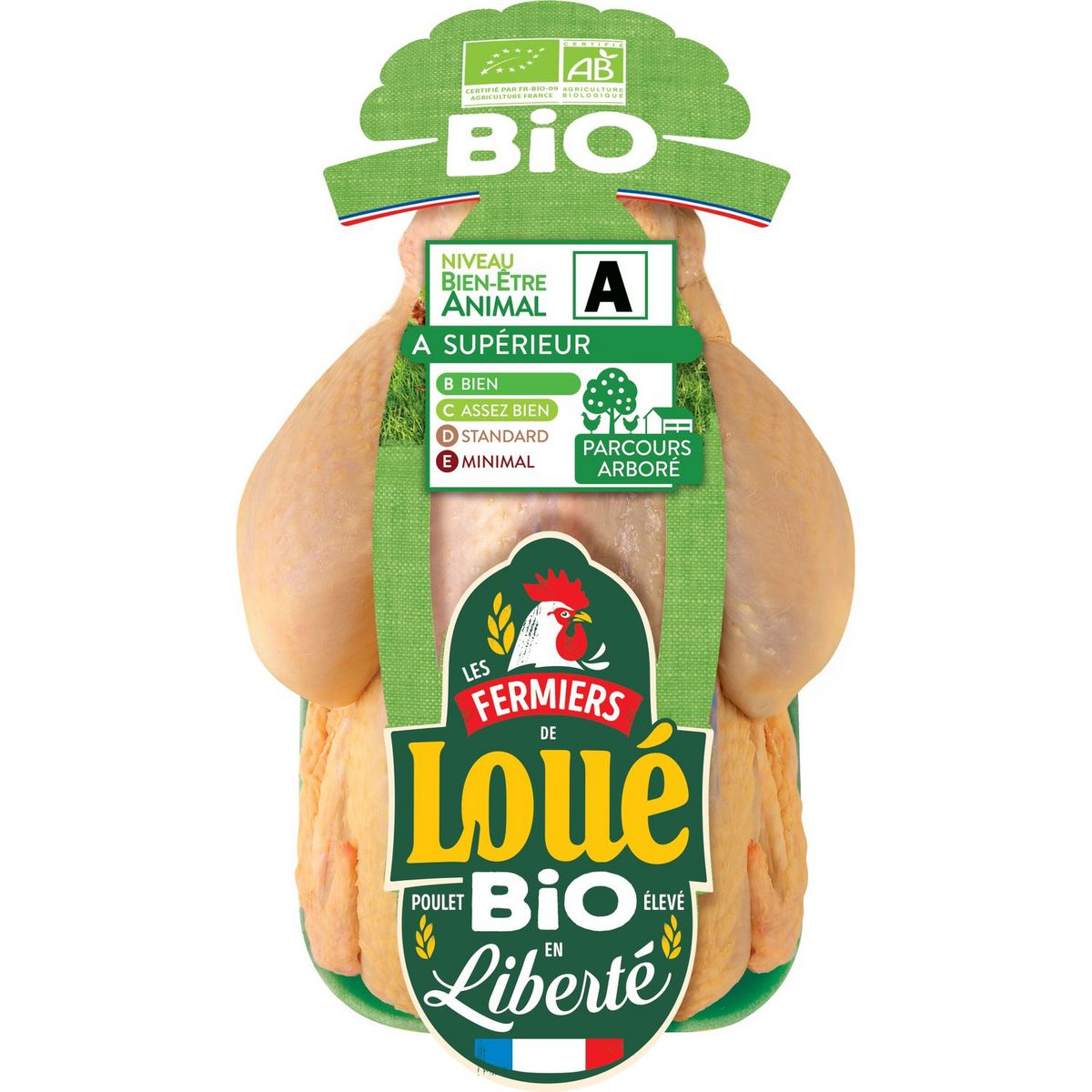LOUE Loué poulet entier bio 1,35kg