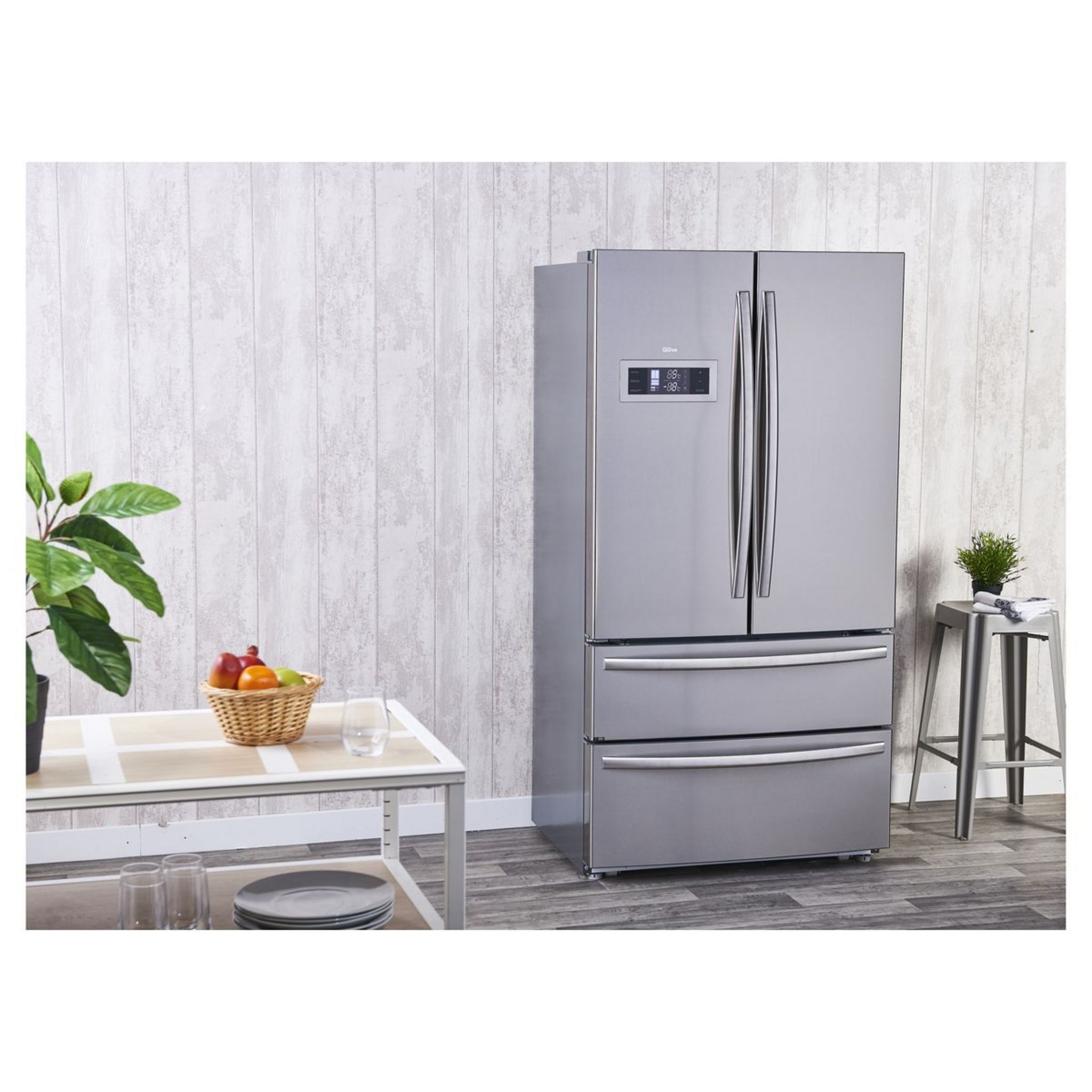 Voir la diapositive 6 : QILIVE Réfrigérateur multi portes 155486, 596 L, Froid no frost