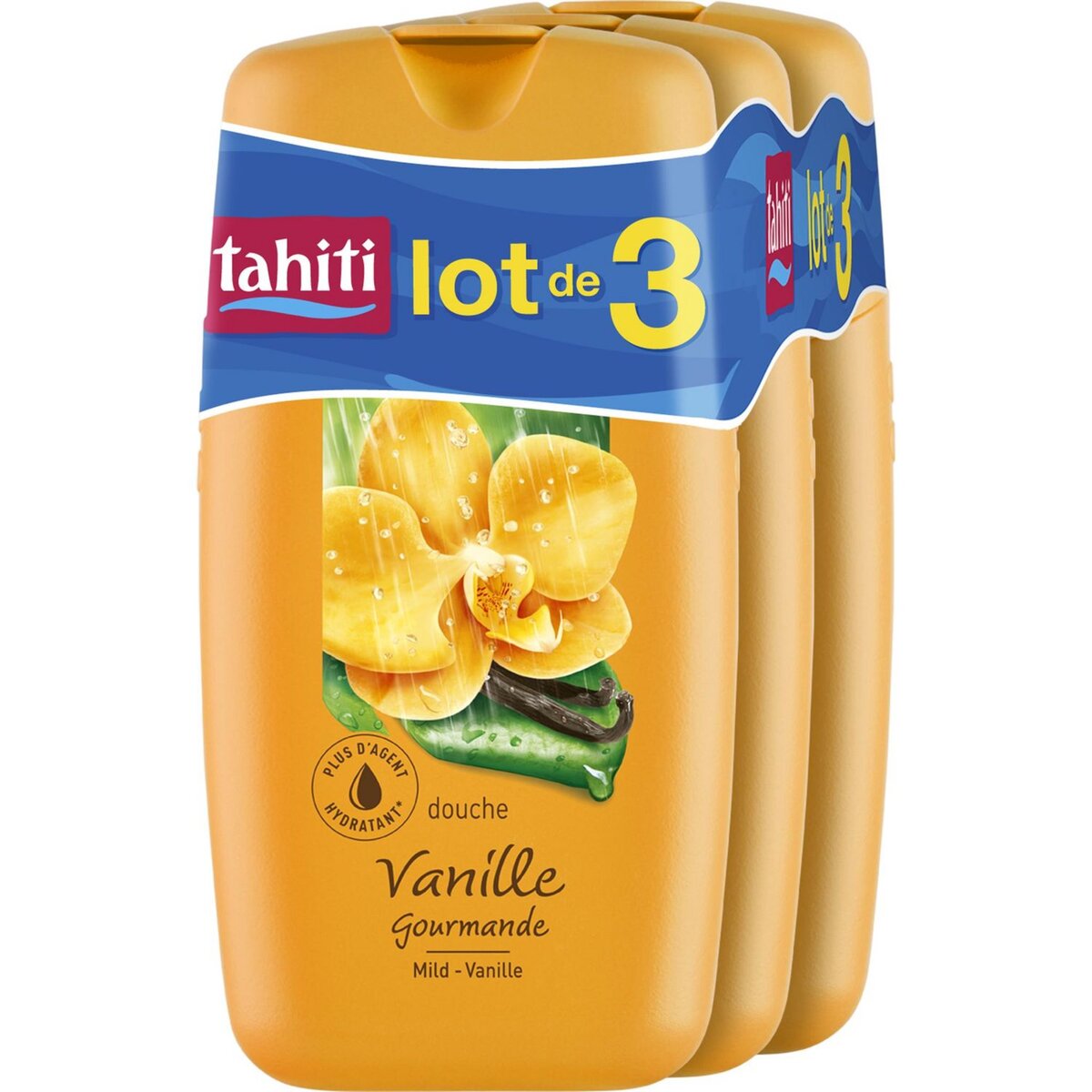 TAHITI Gel douche parfum vanille 3x250ml pas cher Auchan.fr