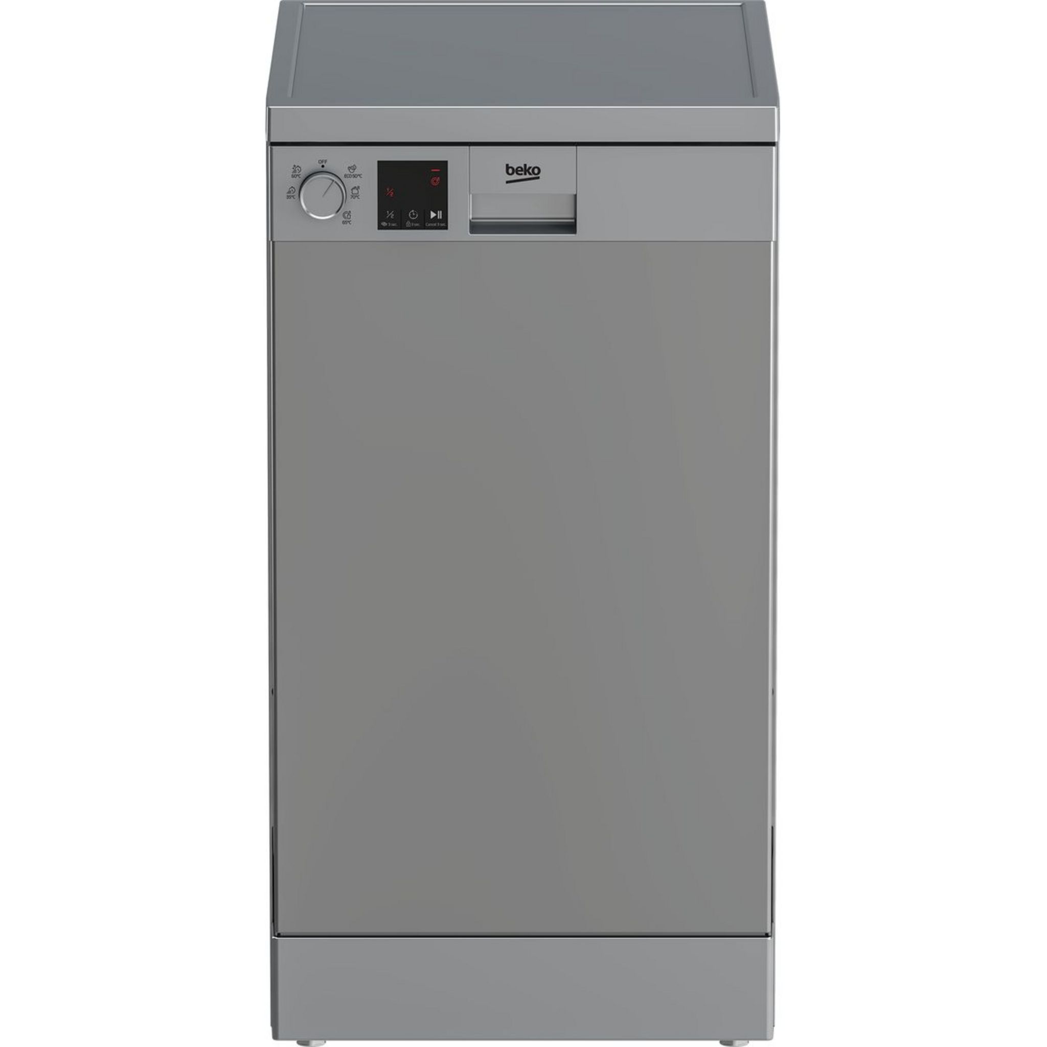 Voir la diapositive 2 : BEKO Lave vaisselle pose libre DVS05024S, 10 couverts, 45 cm, 49 dB, 5 programmes