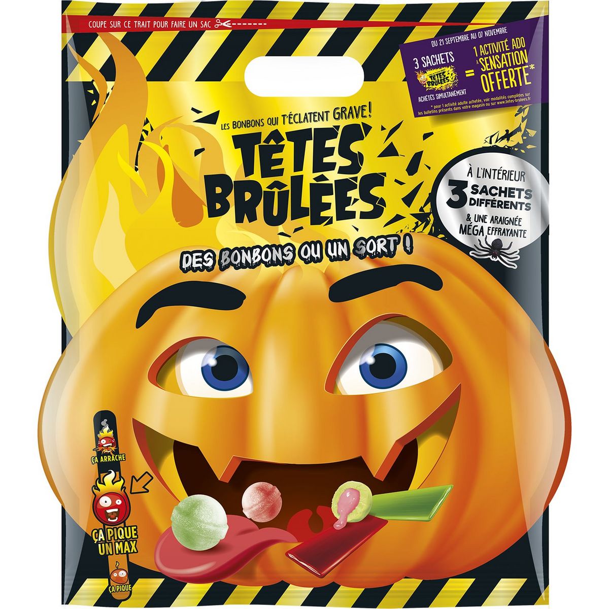 TÊTES BRÛLÉES Des bonbons ou un sort 515g
