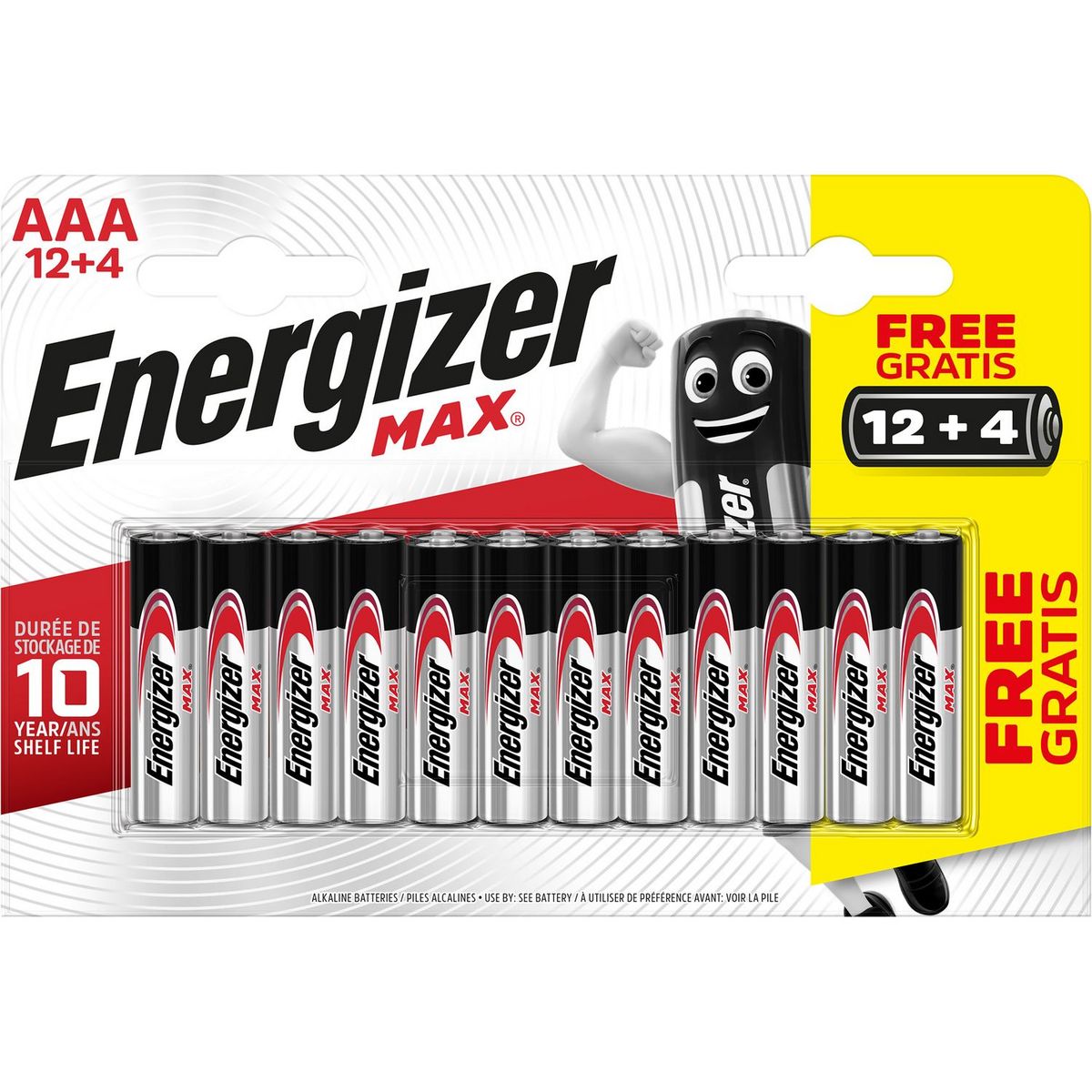 ENERGIZER Piles LR03/AAA alcaline max 1.5V