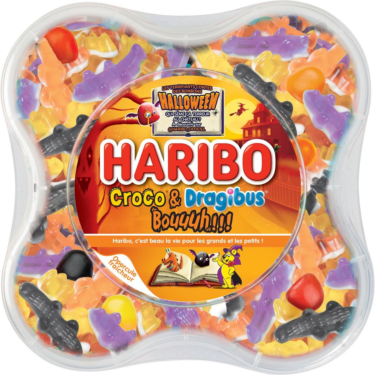 HARIBO Boîte croco et Dragibus 850g
