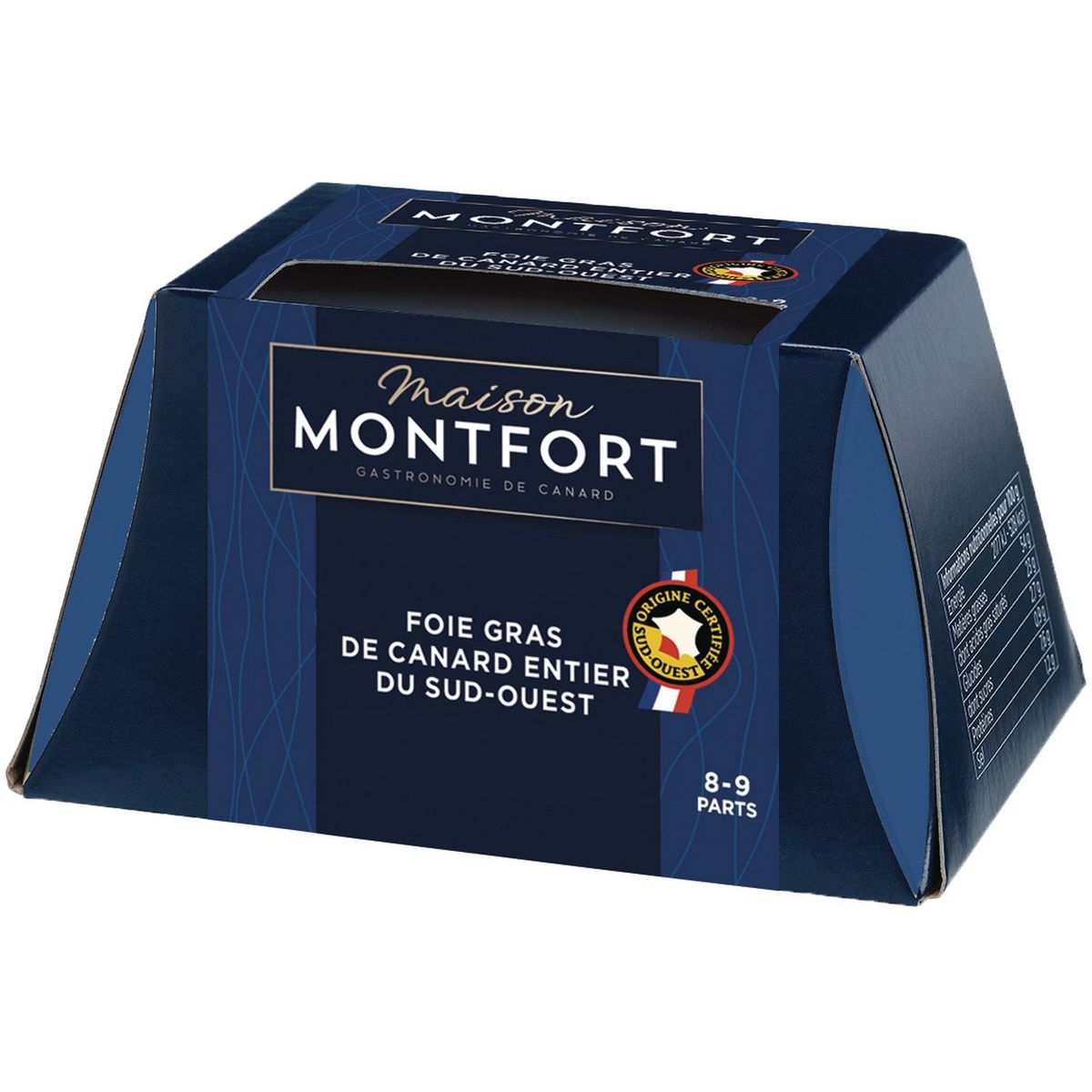 MAISON MONTFORT Foie gras de canard entier du Sud-Ouest 8-9 portions 300g