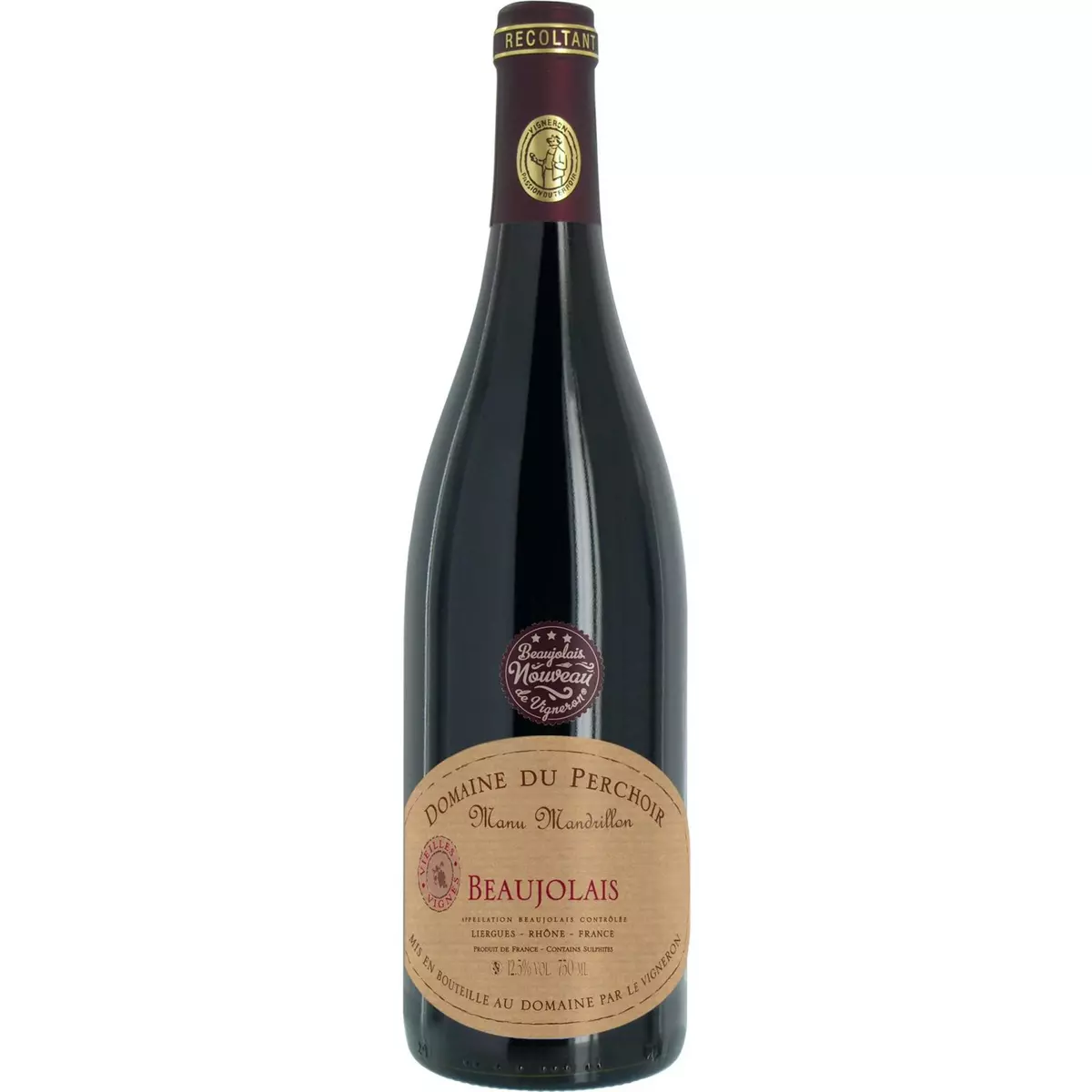 Vin rouge AOP Beaujolais Domaine du Perchoir 75cl