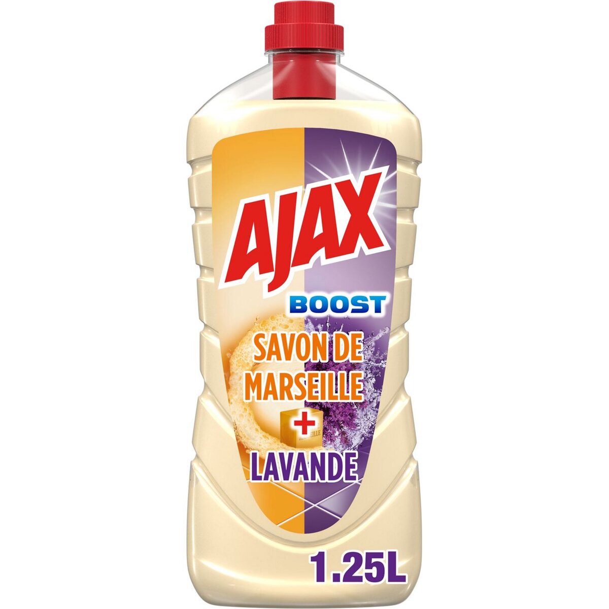 AJAX Nettoyant ménager multi-surfaces savon de Marseille & lavande 1,25l