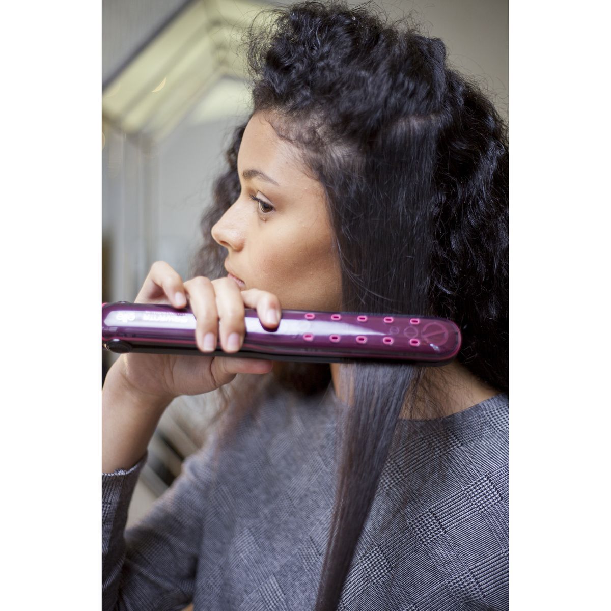 ROWENTA Lisseur SF4012F0 - Rose