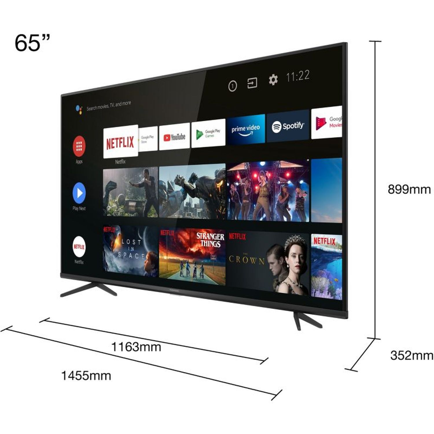 Voir la diapositive 2 : THOMSON 65UG6400 TV LED 4K Ultra HD 165 cm Smart TV 