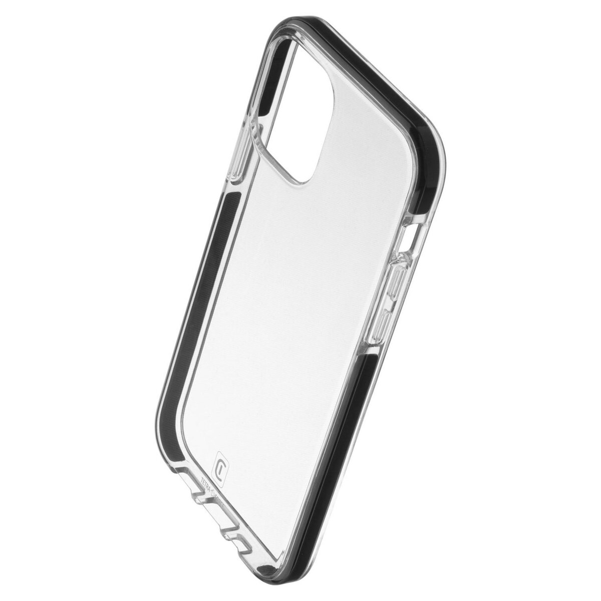 CELLULAR Coque pour Apple iPhone 12 et 12 Pro - Transparent/Noir
