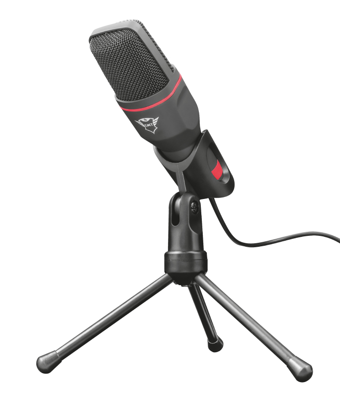 Voir la diapositive 6 : TRUST Microphone Gaming USBGXT 212 Mico - Noir et rouge