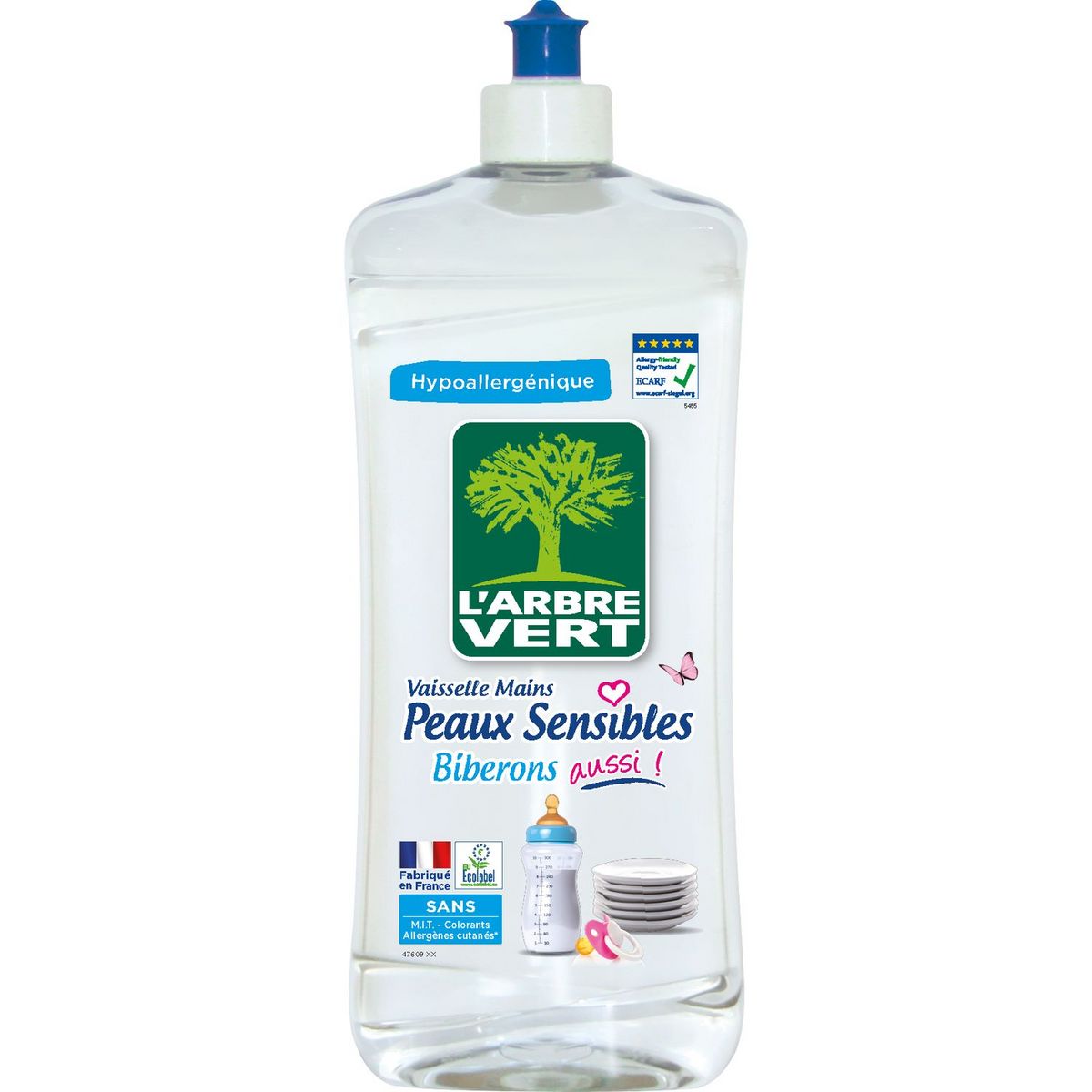 L'ARBRE VERT L'Arbre Vert liquide vaisselle peau sensible 6x750ml +2offer