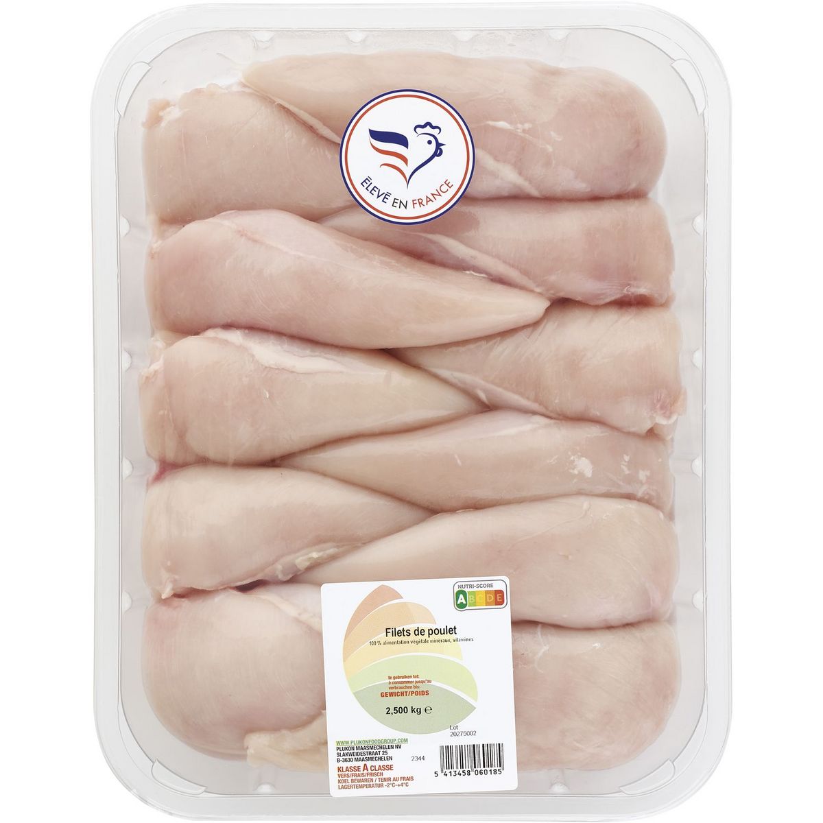 Filets de poulet blanc 2.5kg 2.5kg