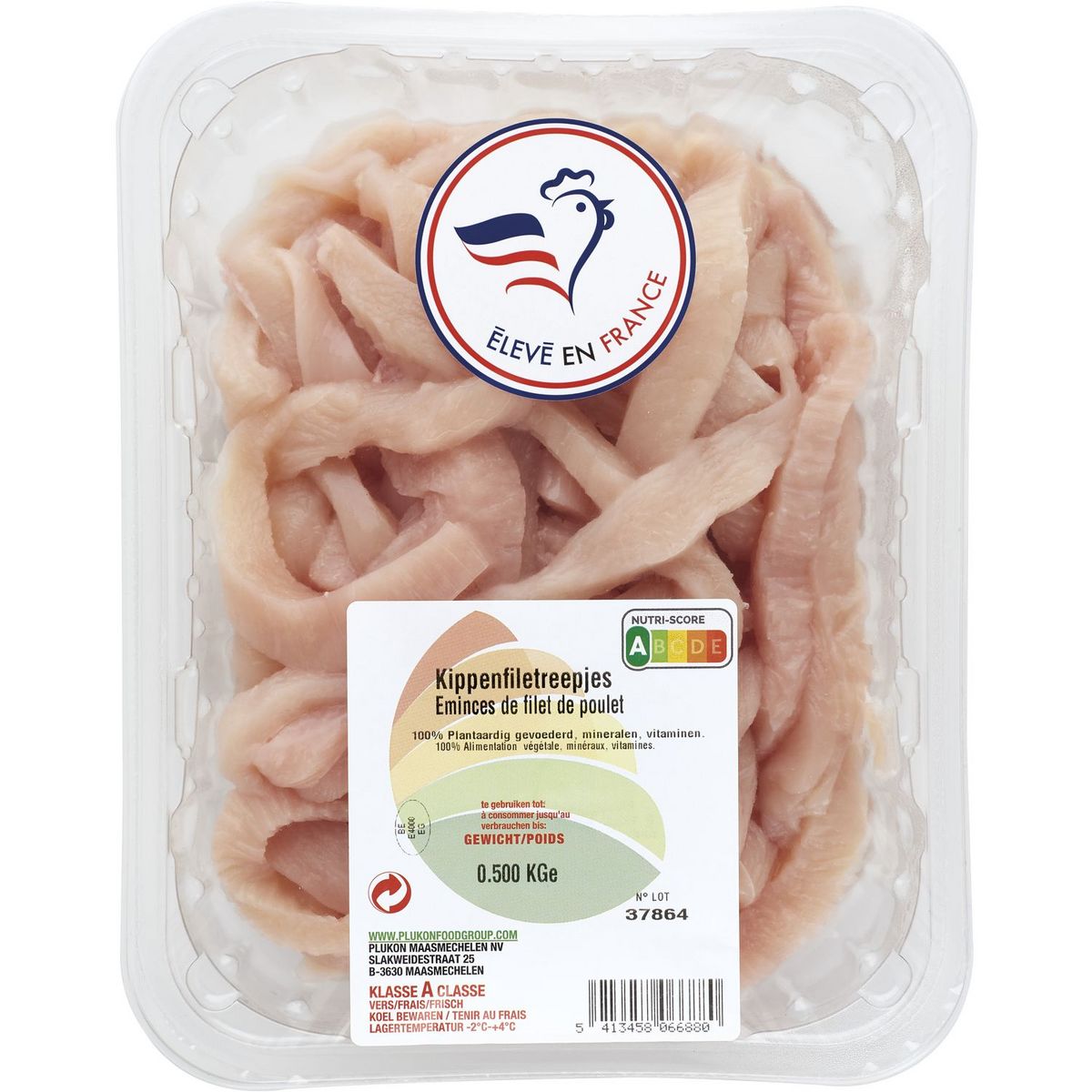 émincés de poulet 500g