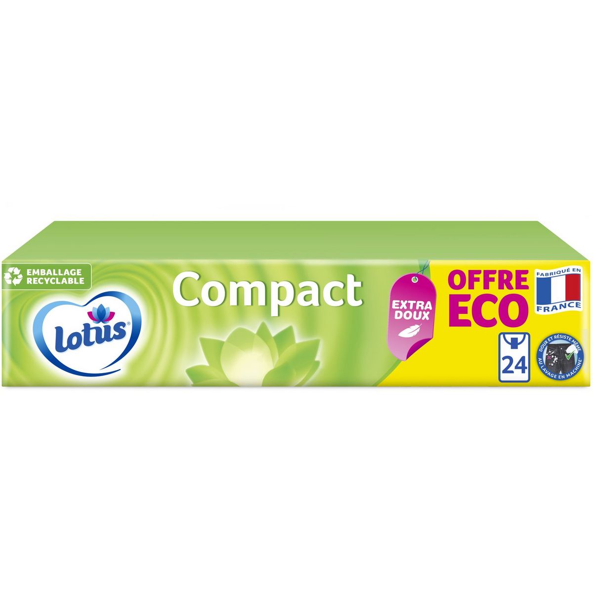 LOTUS Paquets de mouchoirs compact 24 étuis