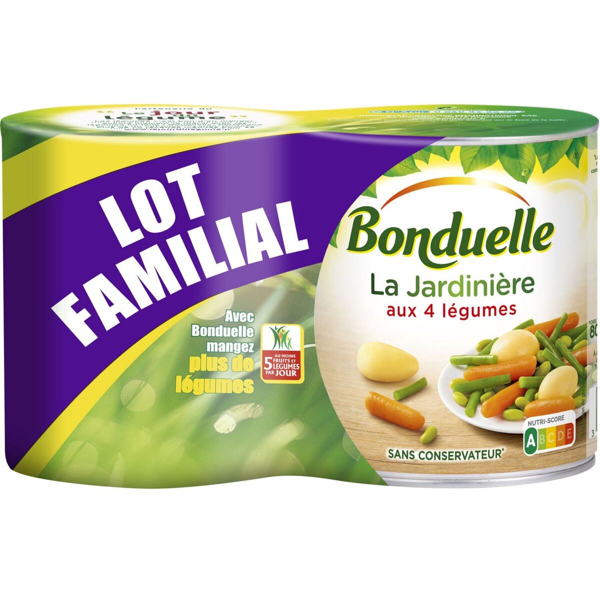 BONDUELLE Jardinière aux 4 légumes 2x510g