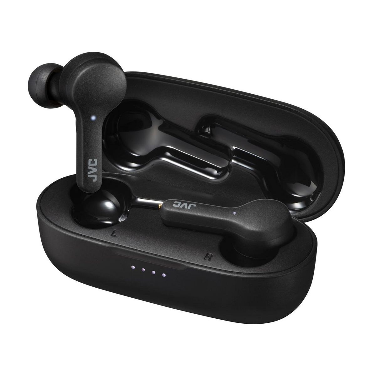 JVC Écouteurs sans fil Bluetooth avec étui de recharge - Noir - HA-A7T