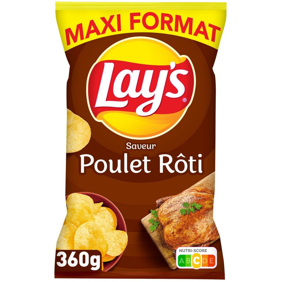 LAY'S Chips saveur poulet rôti 360g