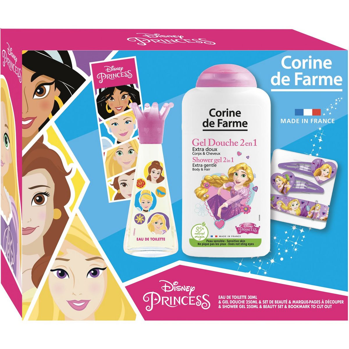 CORINE DE FARME Corine de Farme Coffret Princesse Enfant eau de toilette gel douche 4 pièces