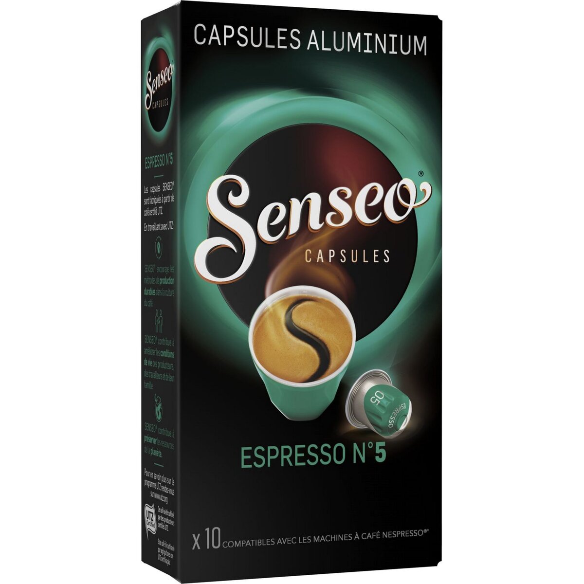 SENSEO Capsules de café espresso n5 compatible Nespresso 10 capsules 52g