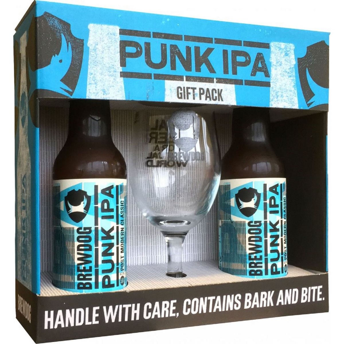 BREWDOG Coffret bières Punk IPA bouteilles + 1 verre 2x33cl