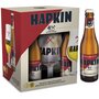 HAPKIN Bière belge coffret 8,5% bouteilles + 1 verre 4x33cl