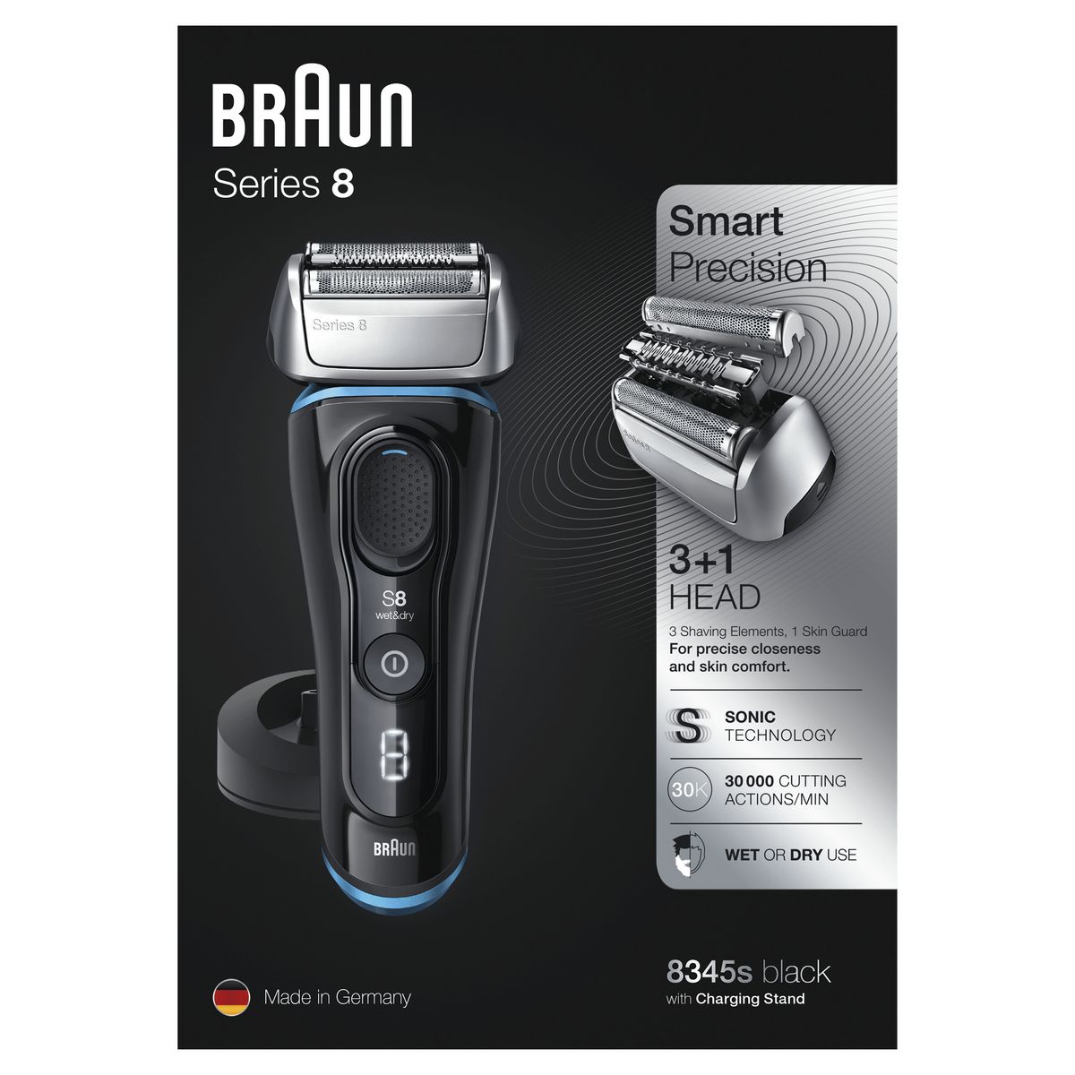 BRAUN Rasoir électrique - SERIES 8 8345S