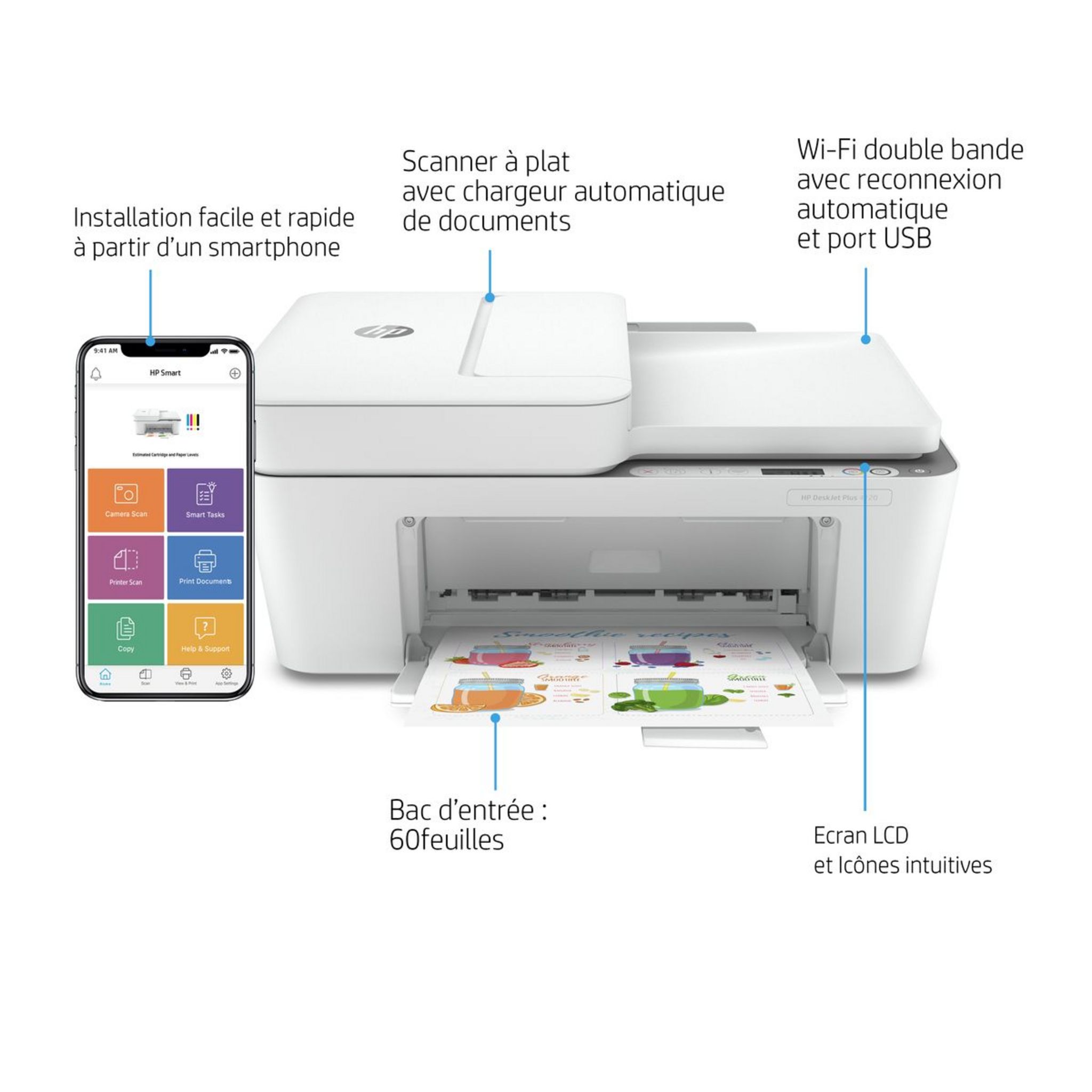 Voir la diapositive 4 : HP Imprimante DeskJet 4120