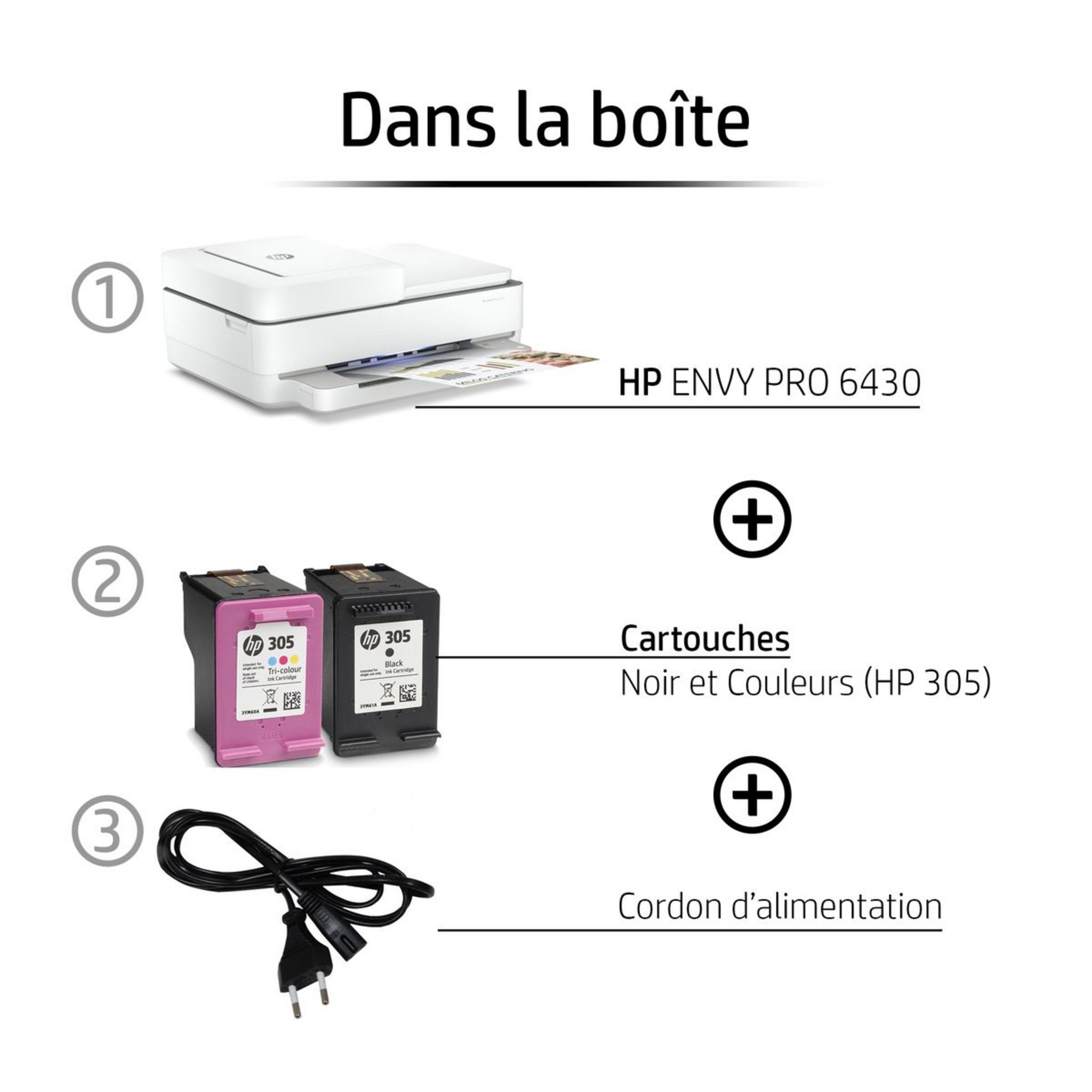Voir la diapositive 2 : HP Imprimante multifonction ENVY PRO 6430
