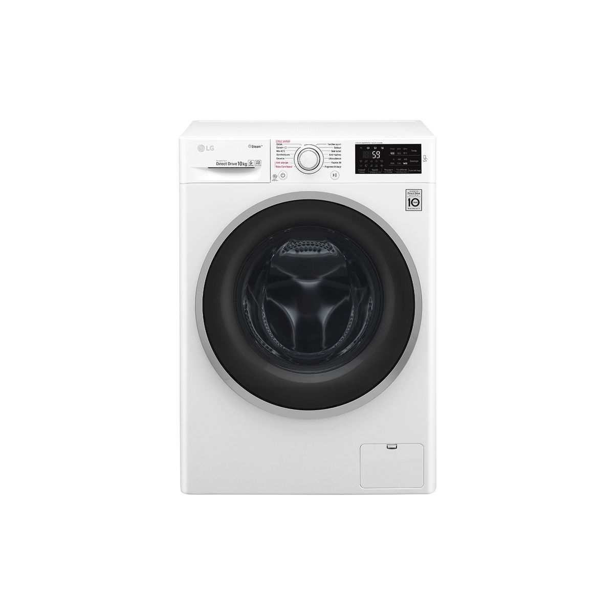 LG Lave-linge Hublot F14J62WHS, 10 Kg, 1400 T/min
