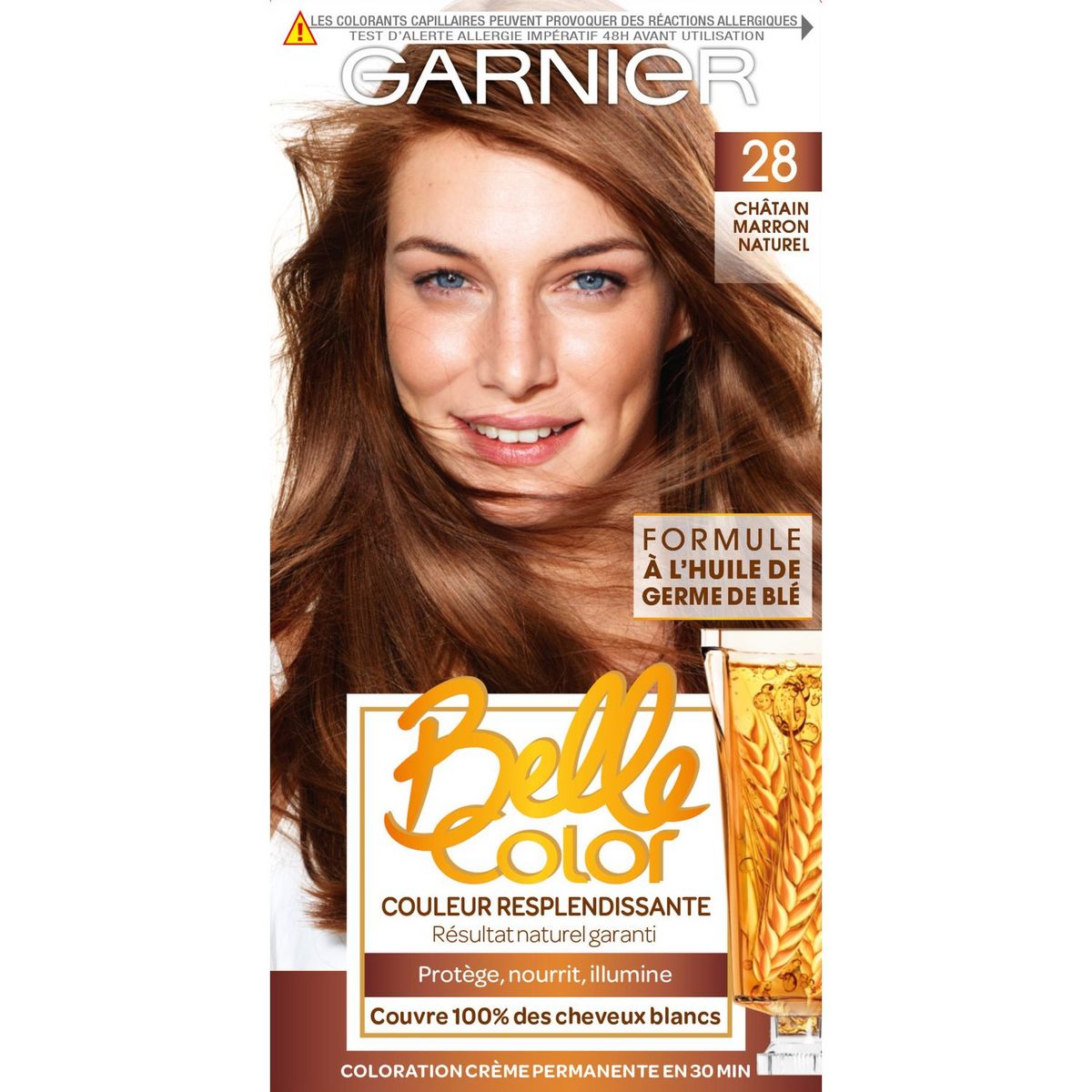 BELLE COLOR Garnier Belle Color châtain marron n°28