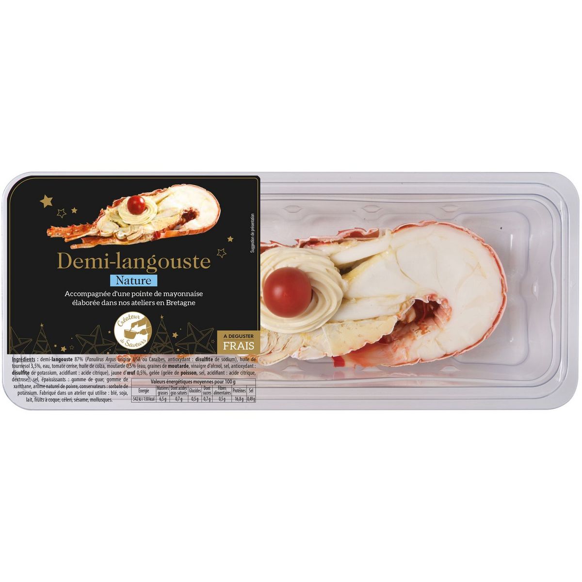 Demi langouste nature 190g 190g