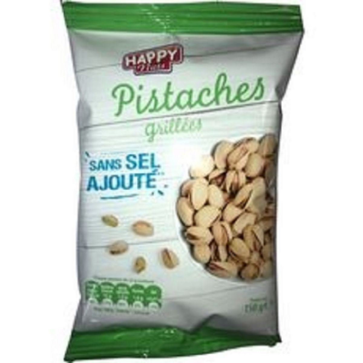 Pistaches grillées sans sel ajouté 150g