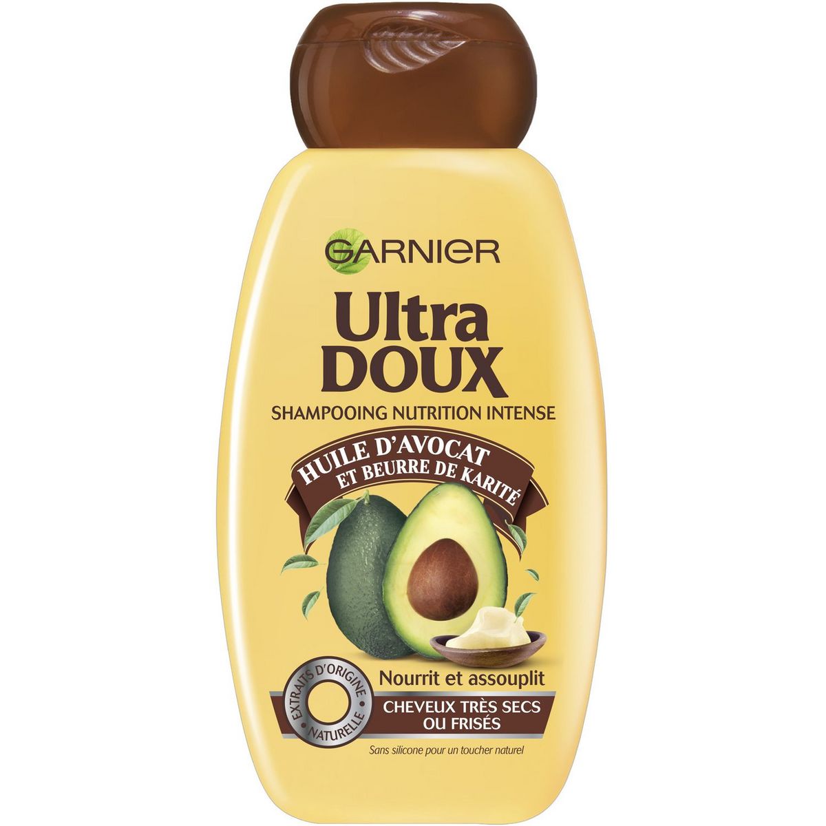 ULTRA DOUX Shampooing nourrissant avocat & karité cheveux très secs ou frisés 250ml