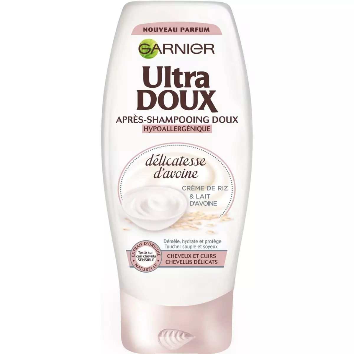 ULTRA DOUX Après-shampooing crème de riz & lait d'avoine cheveux délicats 200ml