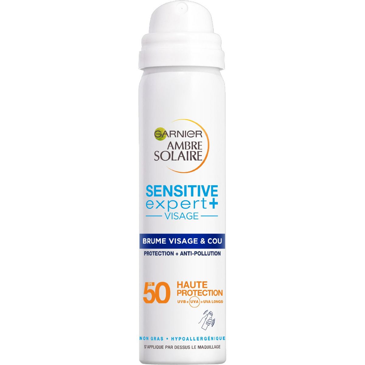 GARNIER Ambre Solaire Brume sensitive expert+ visage et cou FPS50 75ml