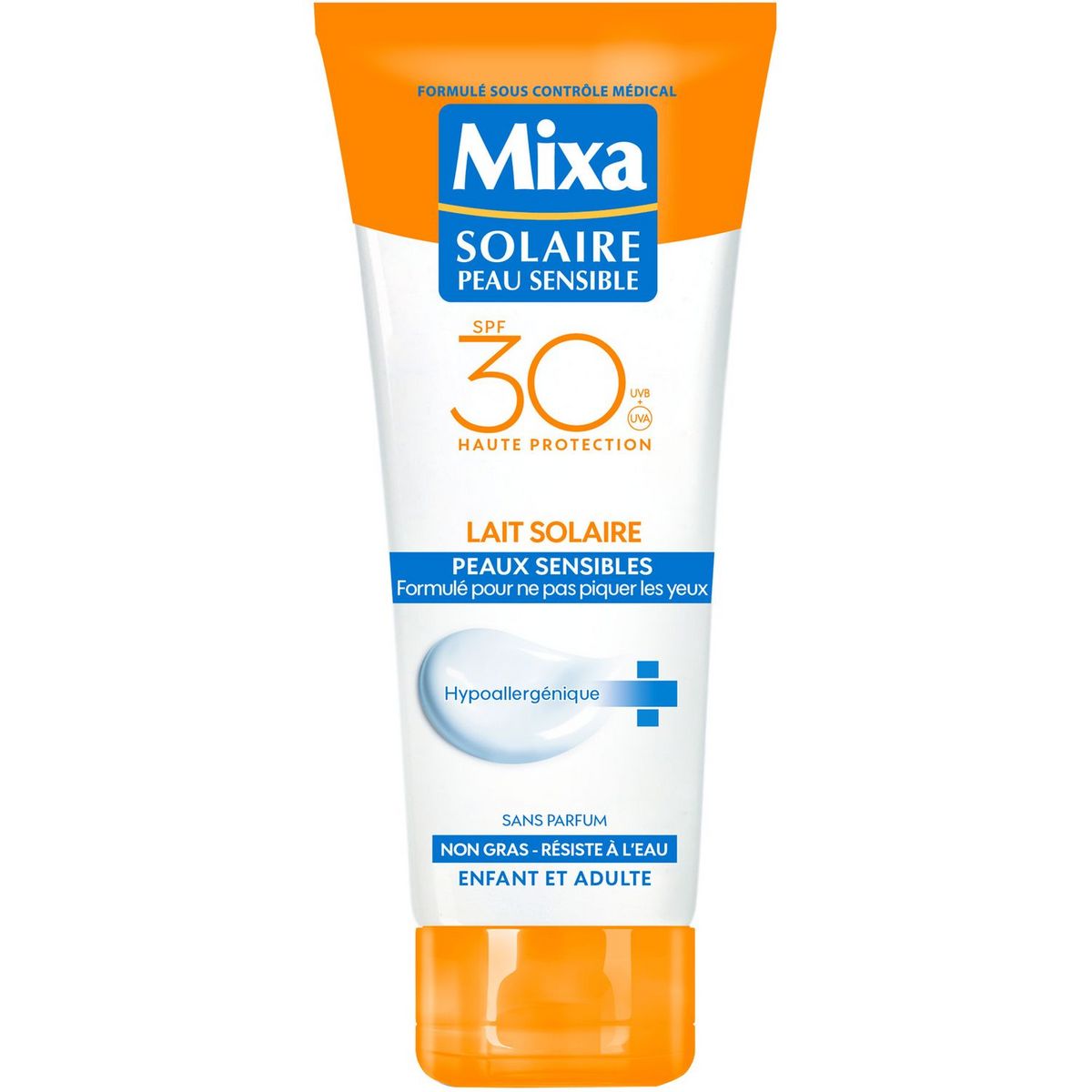MIXA Lait solaire enfants & adultes peaux sensibles FPS30 200ml