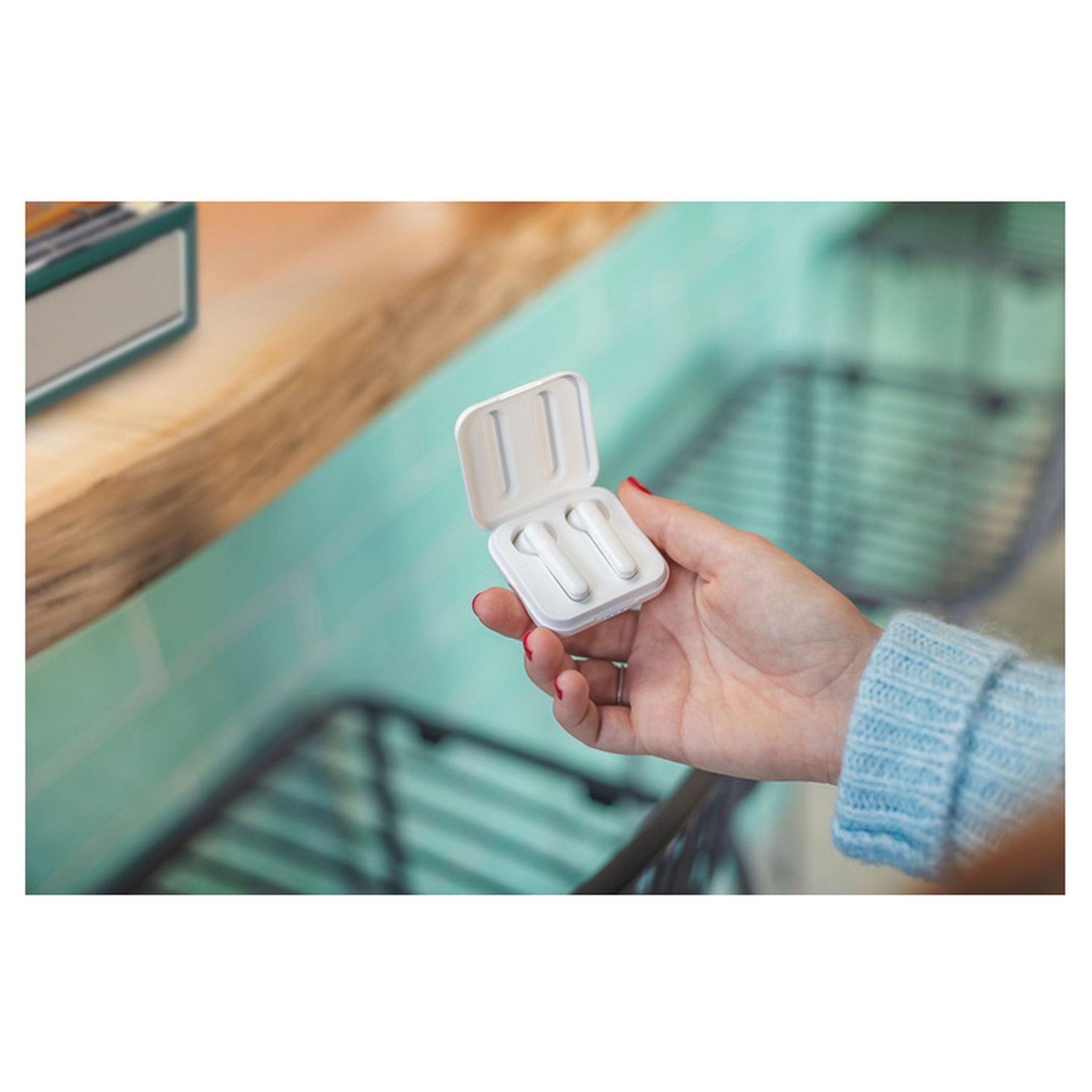 Voir la diapositive 5 : WIKO Écouteurs sans fil Bluetooth avec étui de charge - Blanc - WiShake Pocket