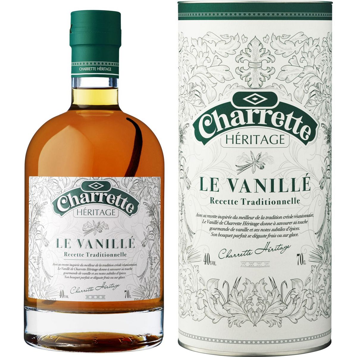 CHARRETTE Rhum Le Vanillé 40% + étui 70cl