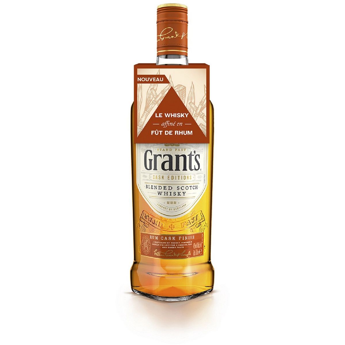 GRANTS Scotch Whisky blended affiné en fût de rhum 40% 70cl