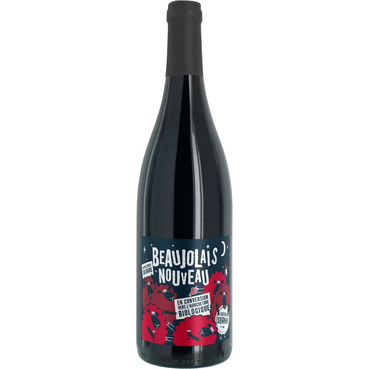 Vin rouge AOP Beaujolais nouveau bio Frédéric Sornin 2020 75cl