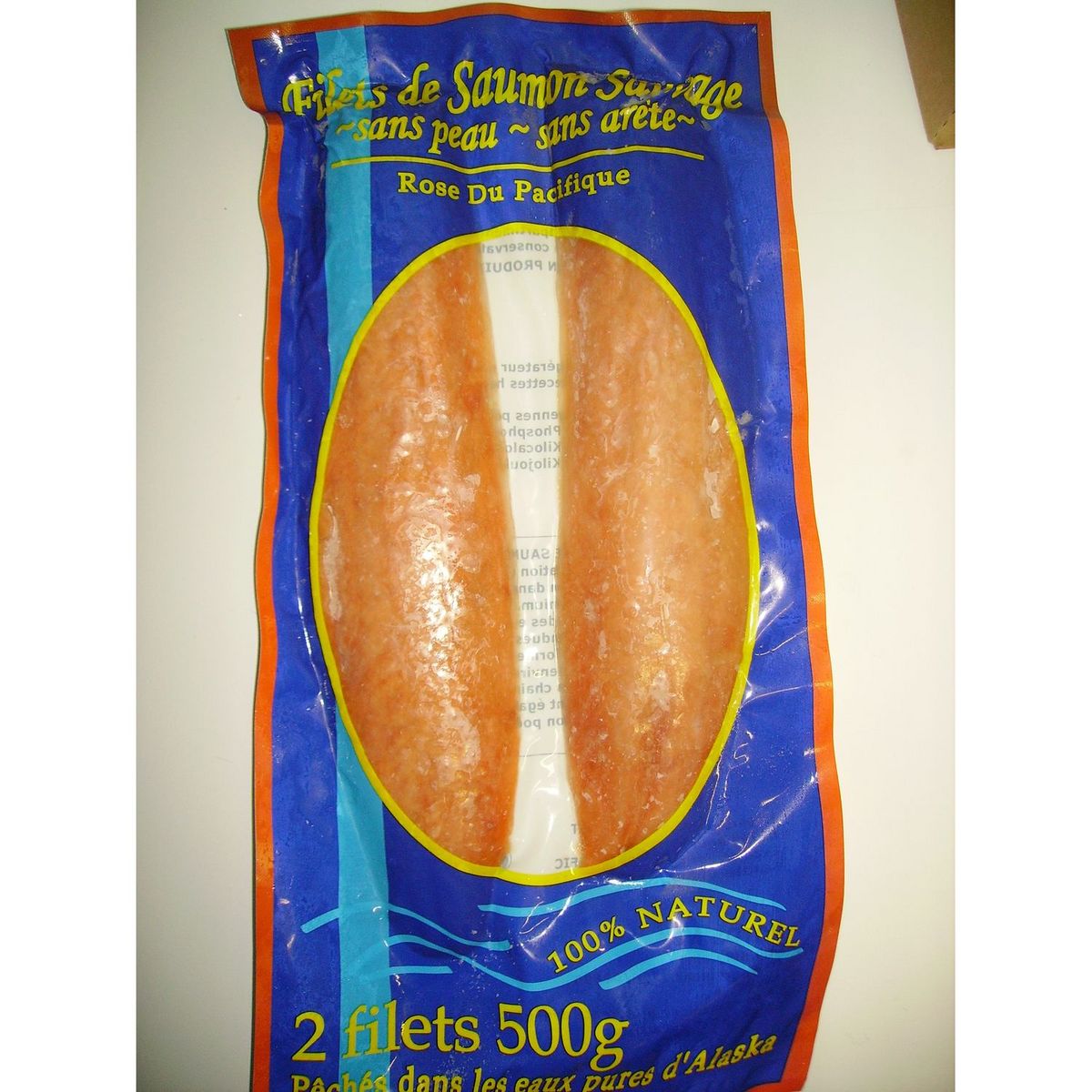 OCEAMER Filet de saumon rose du pacifique sauvage 500g