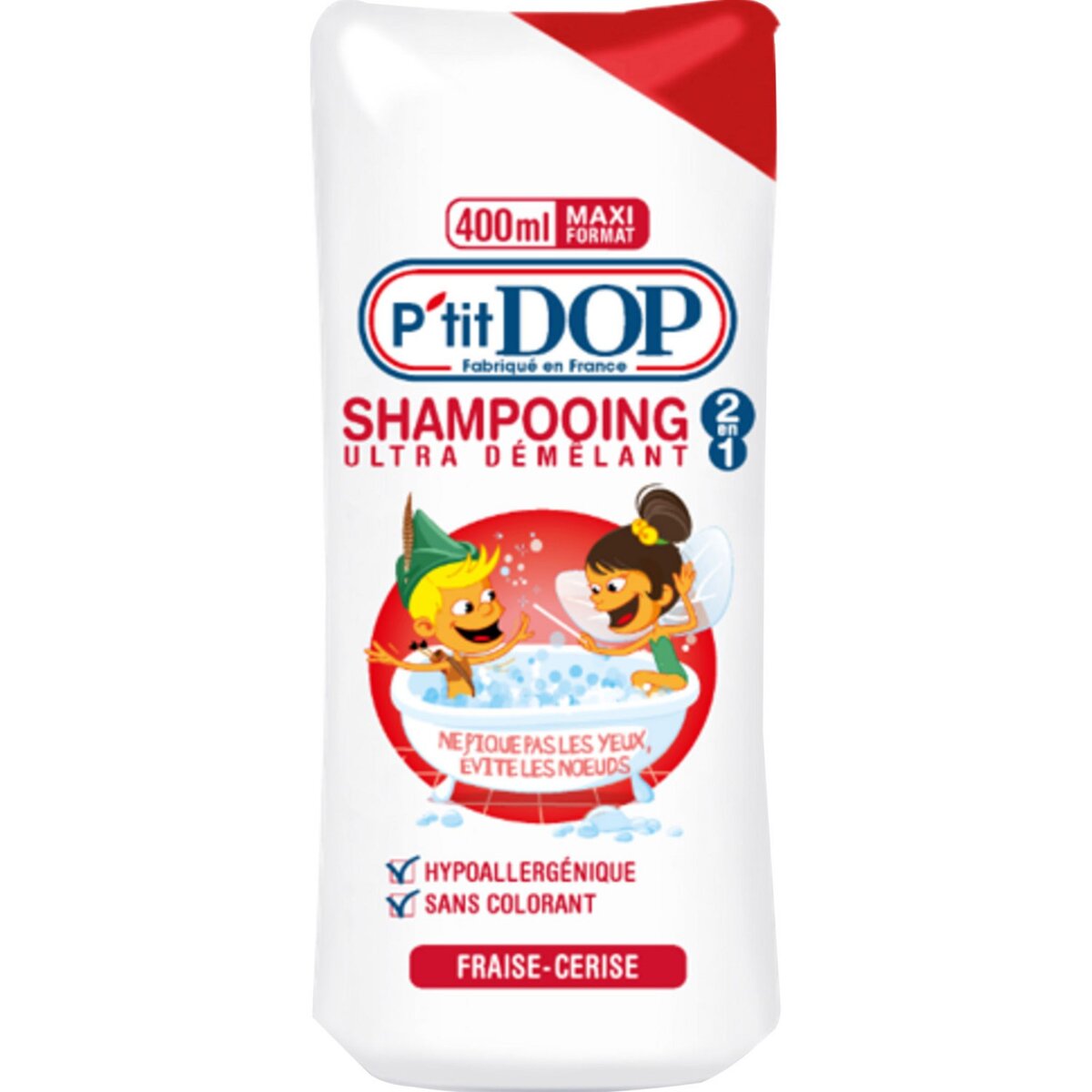 DOP Shampooing enfant ultra démêlant fraise, cerise 400ml