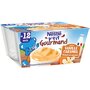 NESTLE Nestlé P'tit gourmand petit pot dessert vanille caramel dès 12 mois 4x100g 4x100g