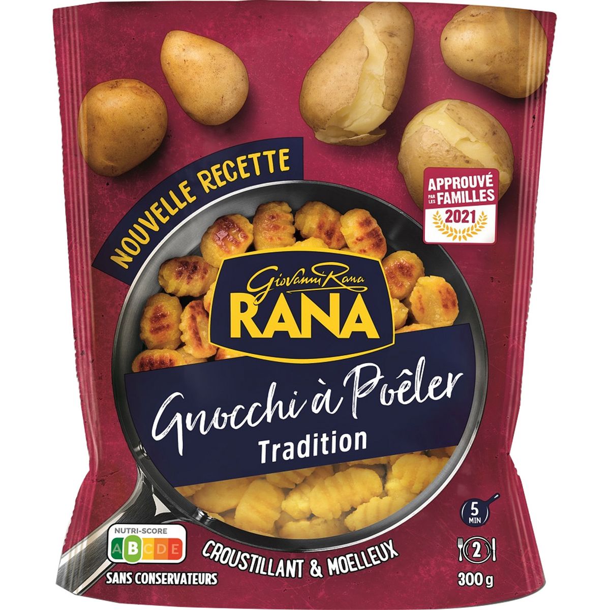 RANA Gnocchi à poêler nature 2 portions 300g