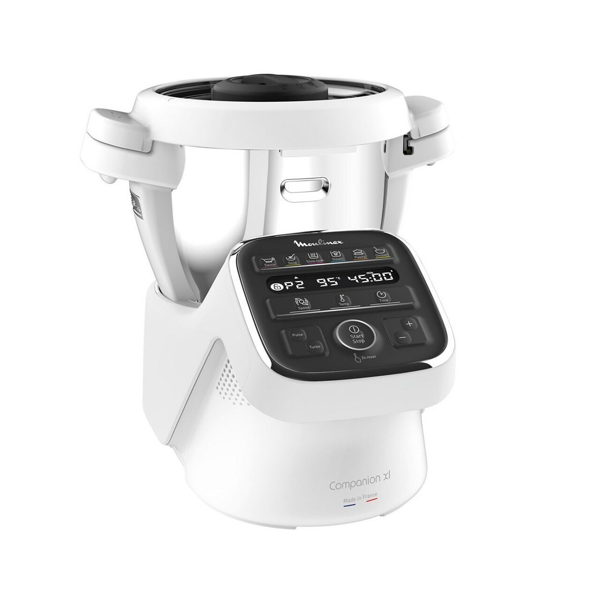 MOULINEX Robot cuiseur multifonction Companion HF80CB10 - Blanc