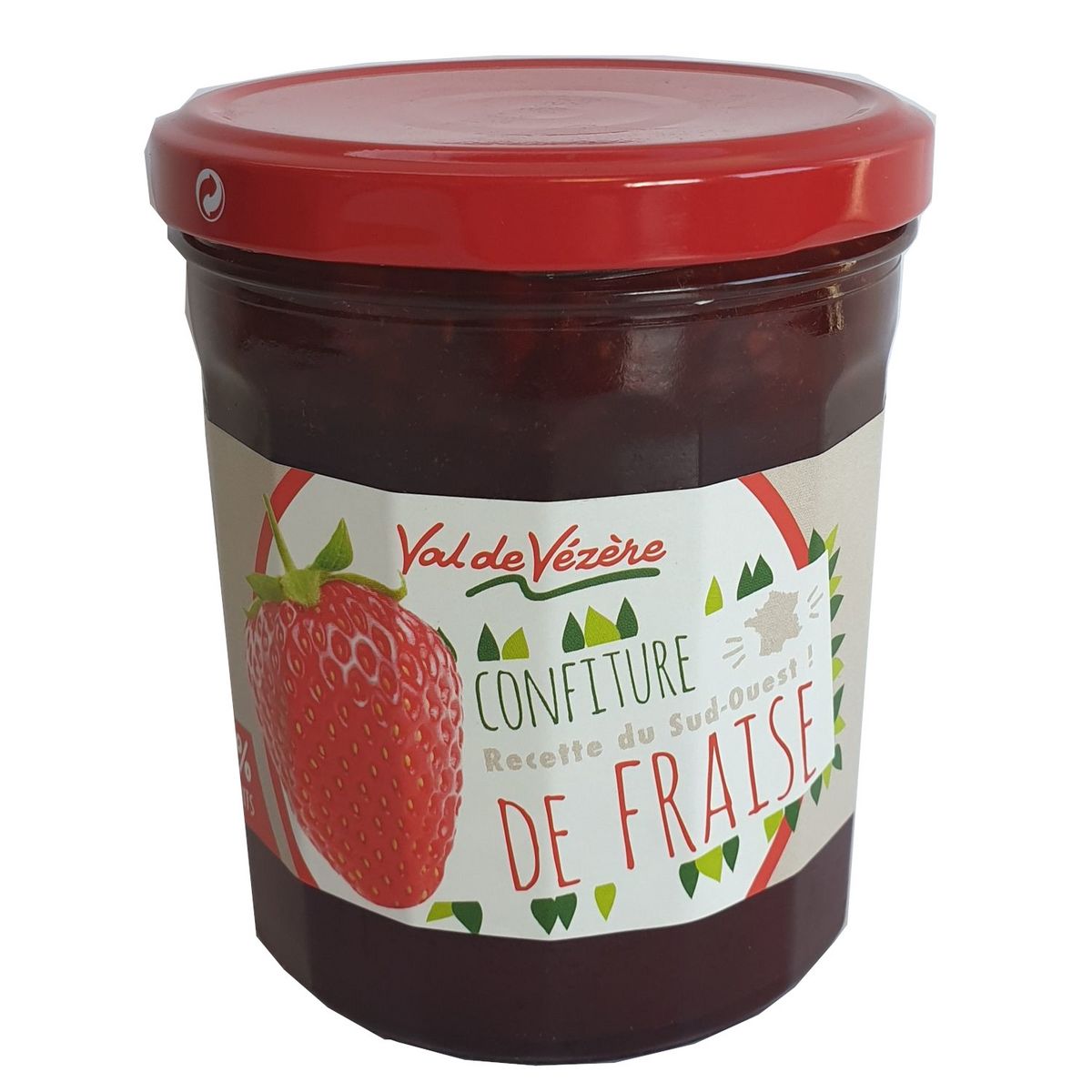 Val de Vézère Confiture de fraise 370g
