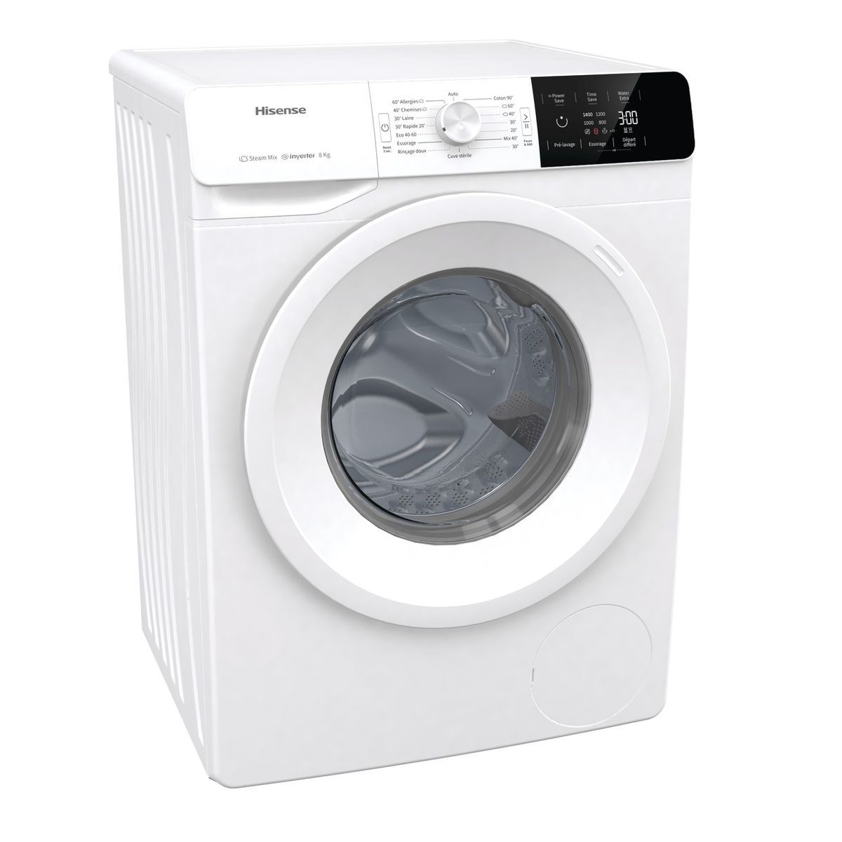 HISENSE Lave linge hublot WFGE80141VM, 8 kg, 1400 T/min