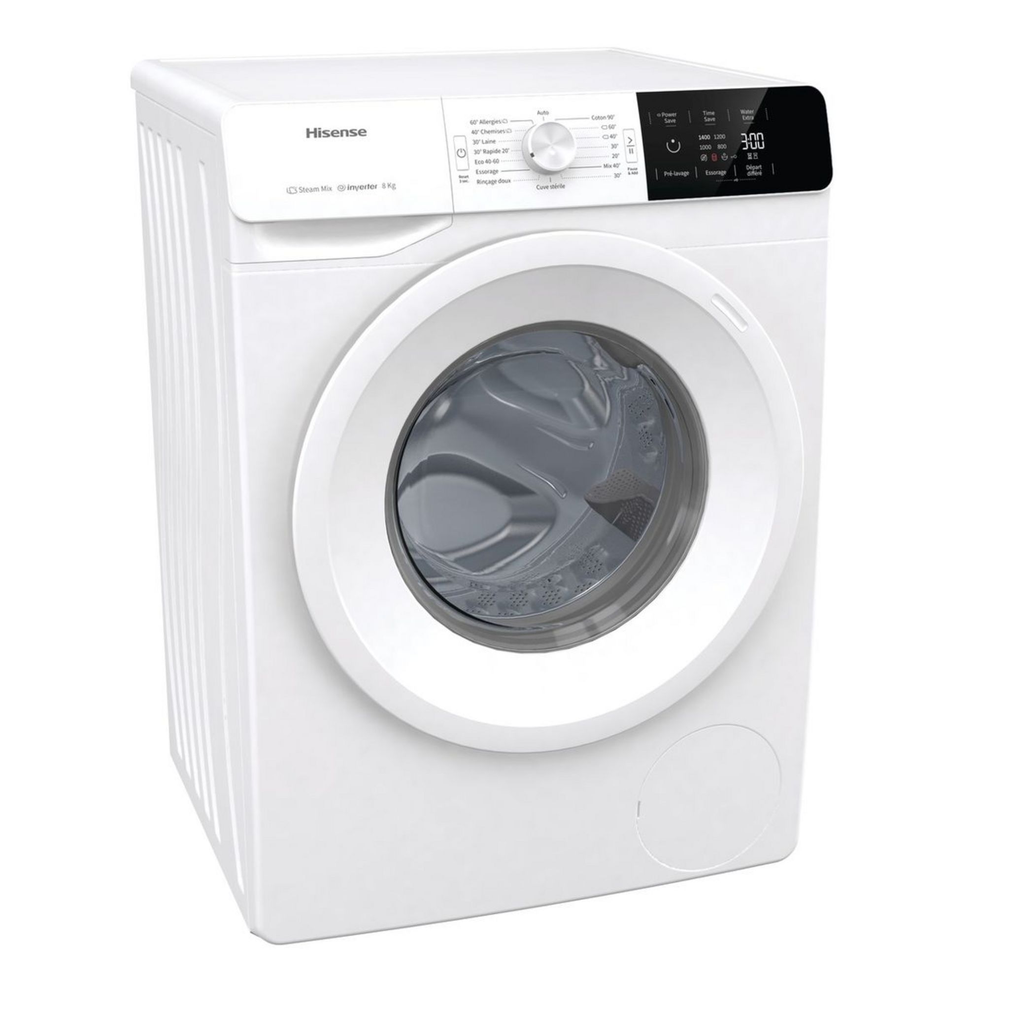 Voir la diapositive 6 : HISENSE Lave linge hublot WFGE80141VM, 8 kg, 1400 T/min