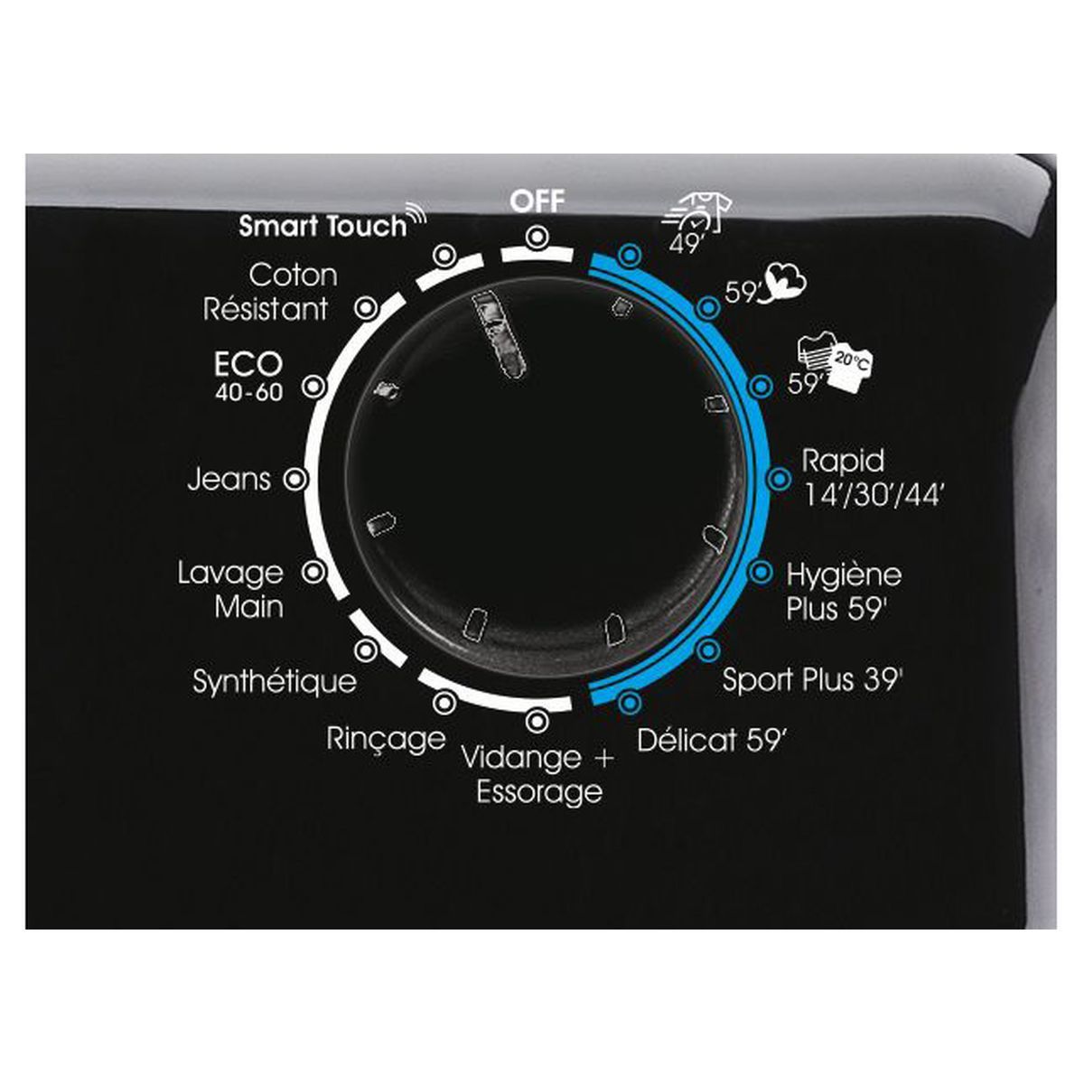 CANDY Lave linge hublot CSSD1413TWMCBE47, 13 kg, 1400 T/min, B