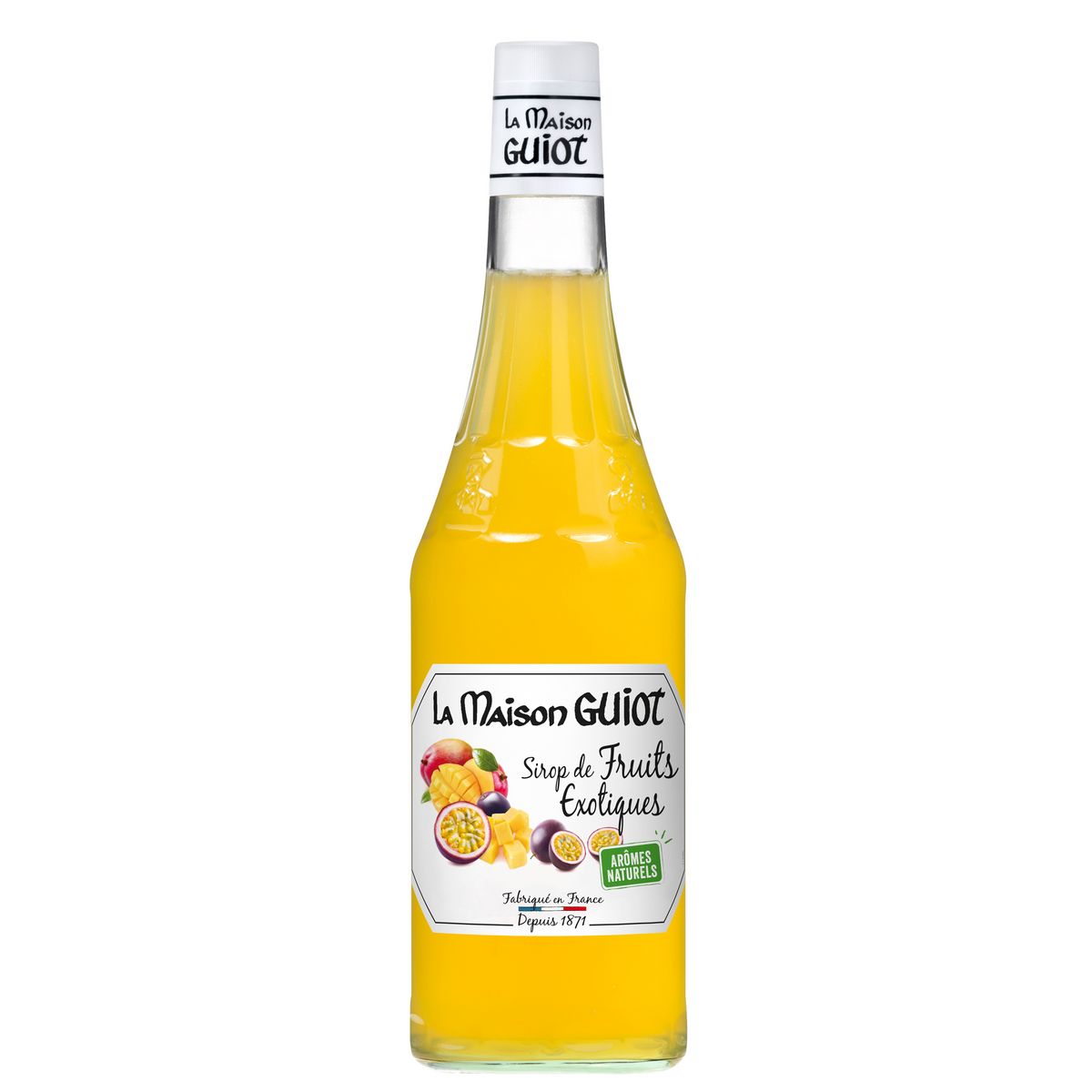 LA MAISON GUIOT Sirop de fruits exotiques bouteille verre  70cl